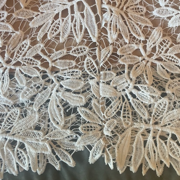 Lulus White and Nude Lace Bodycon Dress - Picture 4 of 8